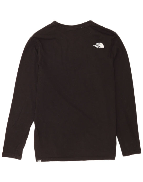 The North Face Mens Graphic Top Long Sleeve Small Black Cotton