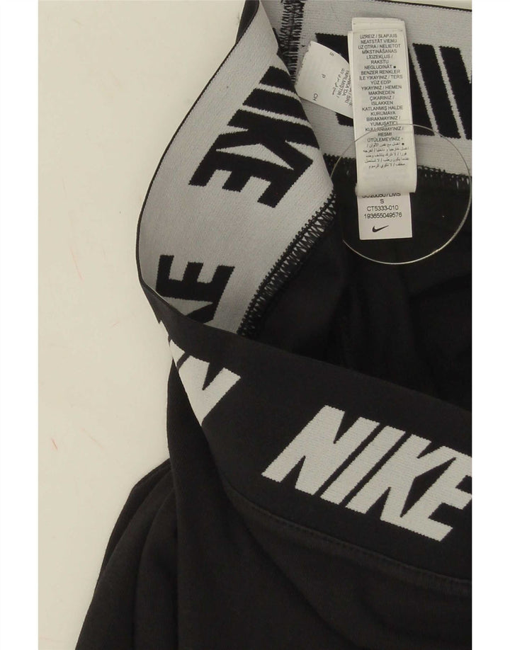 Γυναικεία γραφικά κολάν Nike UK 8 Μικρό μαύρο βαμβακερό