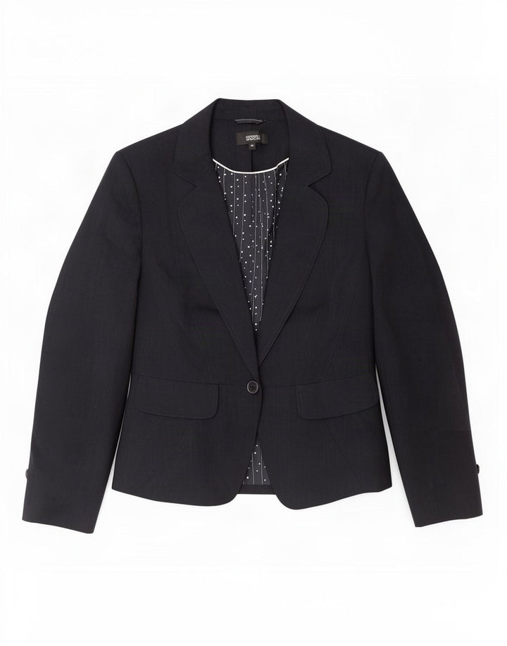 Marks & Spencer Γυναικείο Μπουφάν 1 Κουμπί Blazer UK 14 Medium Navy Blue