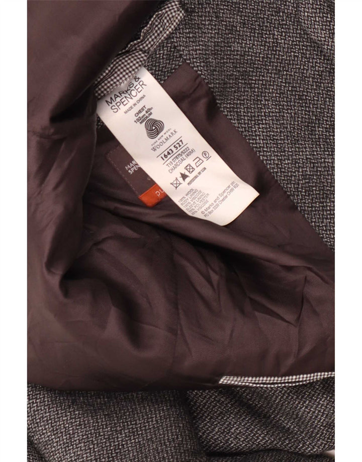 Marks & Spencer Ανδρικό μπουφάν blazer UK 40 μεσαίου γκρι μαλλί