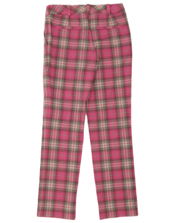 Nike γυναικείο Dri Fit ίσιο παντελόνι Chino UK 8 Small W28 L32 Pink Check