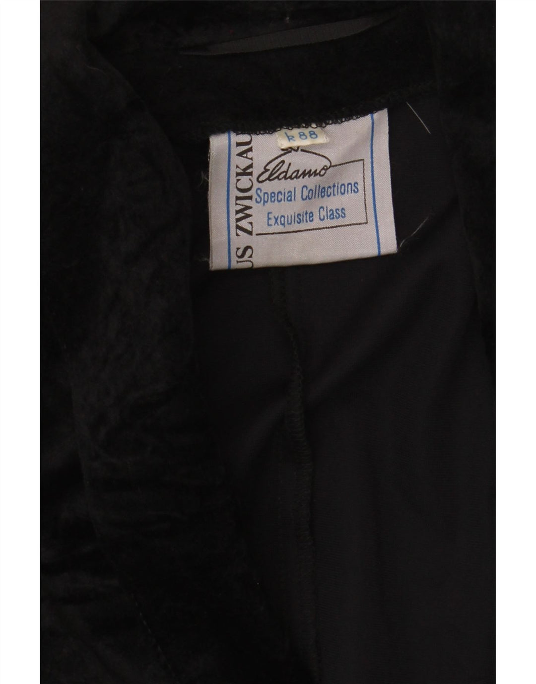 VINTAGE Womens 2 Button Blazer Jacket UK 12 Medium Black Vintage Vintage and Second-Hand Vintage from Messina Hembry 