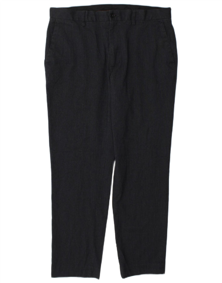 Marks & Spencer Ανδρικό παντελόνι Chino Slim Fit W34 L29 Navy Blue Polyester