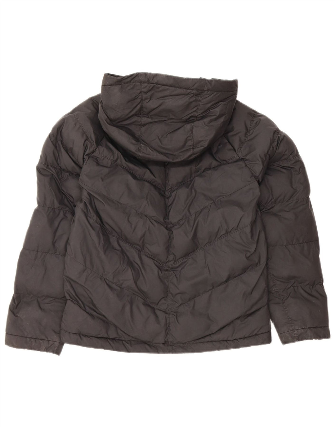 Μπουφάν Nike Boys με κουκούλα με επένδυση 10-11 ετών από μεσαίο μαύρο πολυεστέρα