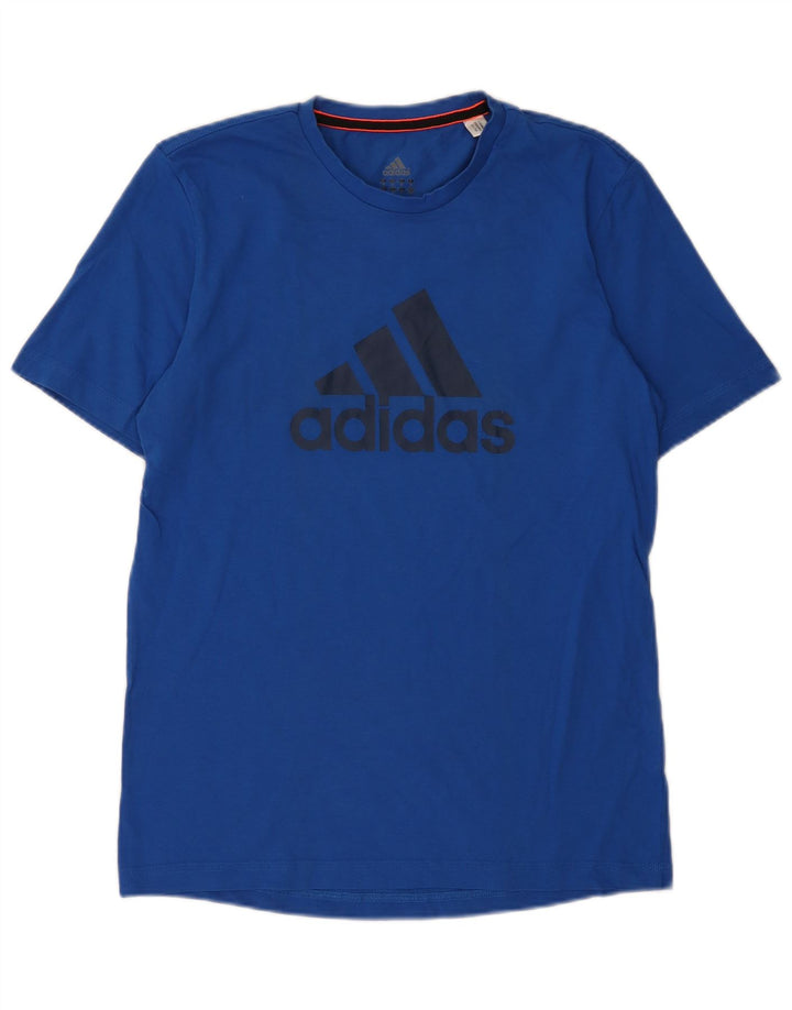 Ανδρικό γραφικό T-Shirt Adidas Top Medium Blue