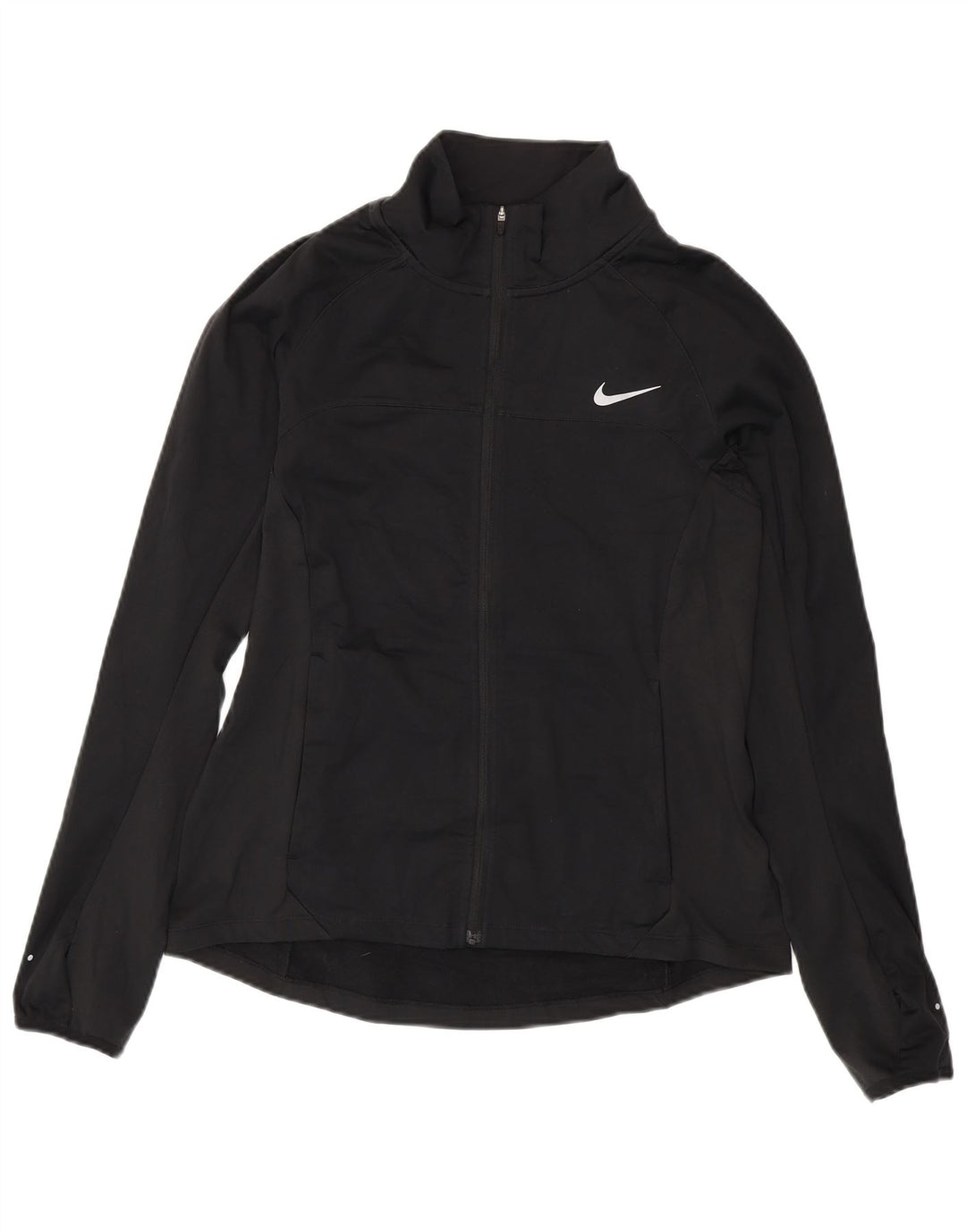 Γυναικεία φόρμα NIKE Top Jacket UK 14 Medium Black Polyester