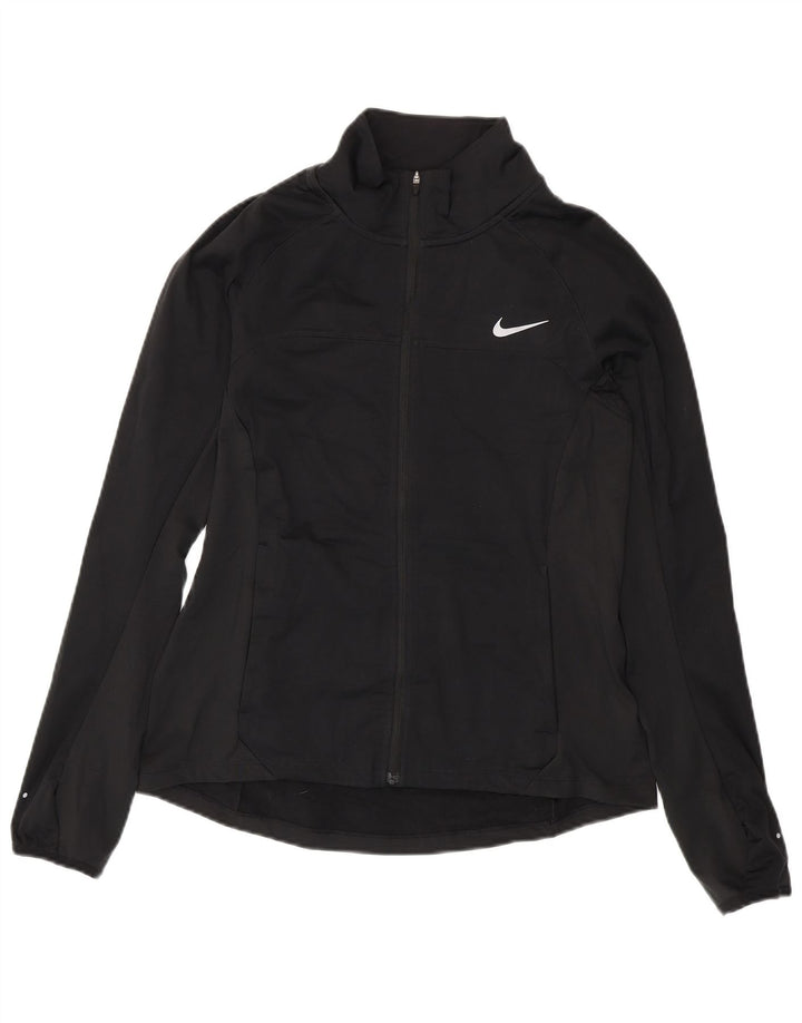 Γυναικεία φόρμα NIKE Top Jacket UK 14 Medium Black Polyester