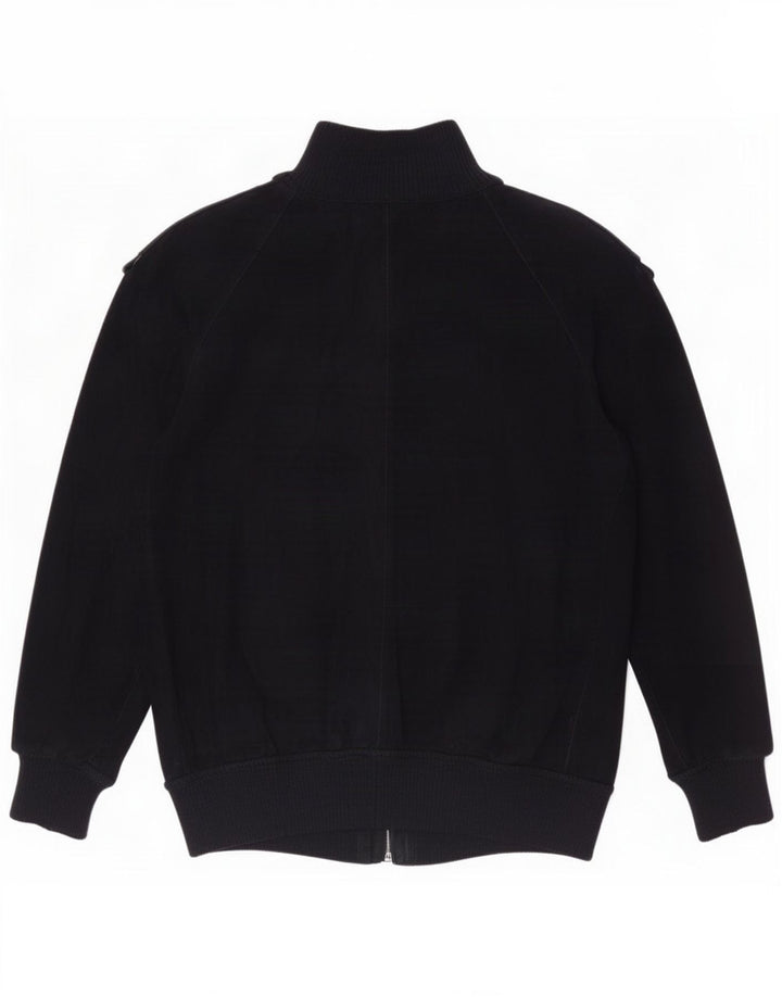 Vintage Ανδρικό Suede Bomber Jacket UK 36 Small Navy Blue