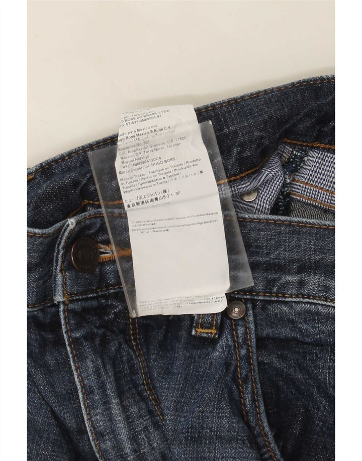 Ανδρικό τζιν ίσιο Hugo Boss W34 L34 Μπλε βαμβακερό