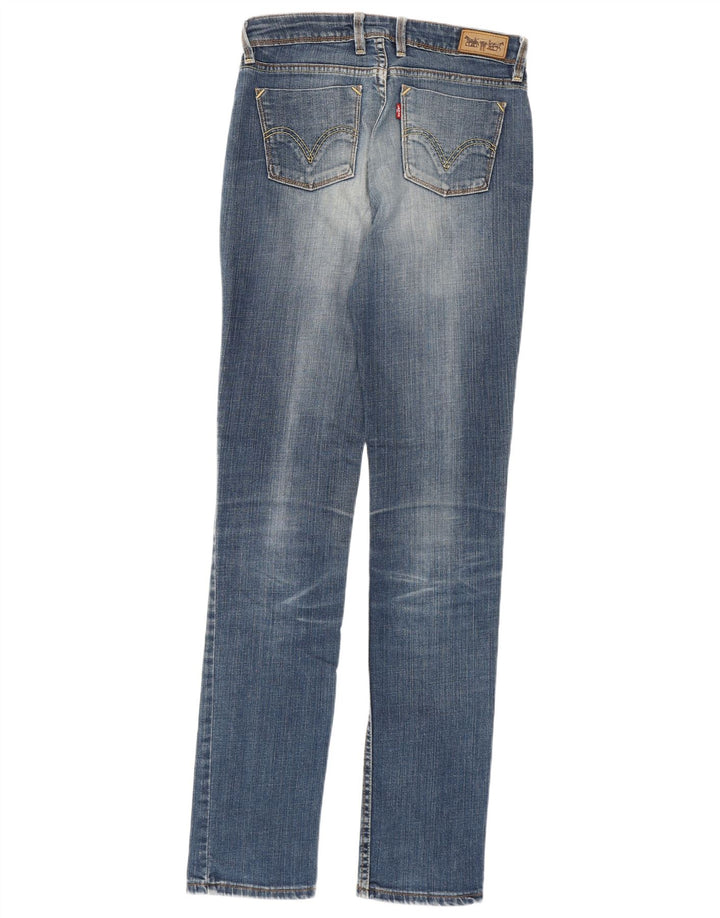 Levi's Womens 628 Slim Jeans W30 L34 Blue Cotton