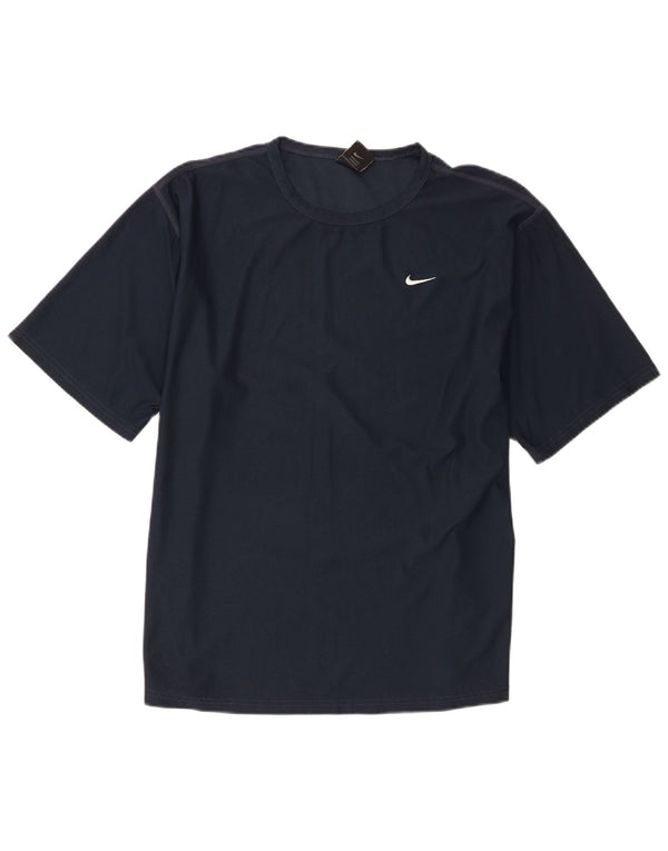 Ανδρικό T-Shirt Nike Top UK 42/44 Large Navy Blue Polyester