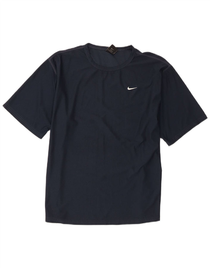 Ανδρικό T-Shirt Nike Top UK 42/44 Large Navy Blue Polyester