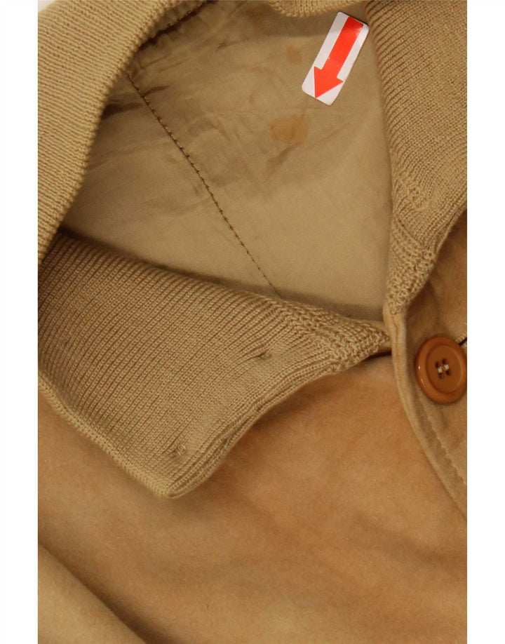 Vintage Ανδρικό Suede Jacket IT 56 3XL Beige