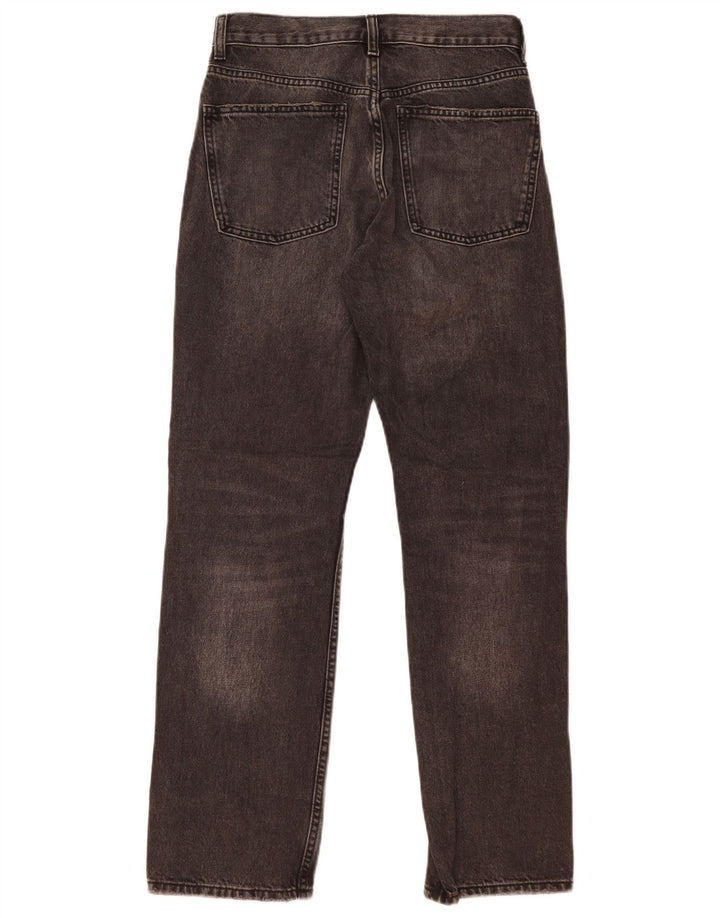 Zara Γυναικείο ίσιο τζιν EU 38 Small W29 L30 Γκρι βαμβακερό