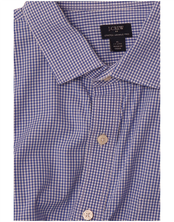 Ανδρικό Stretch πουκάμισο J. Crew 17 17/12 XL Blue Gingham