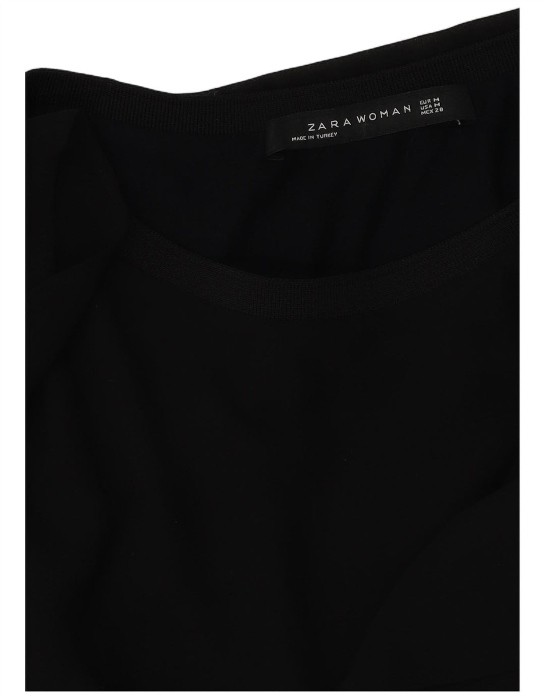 Zara Γυναικεία Μπλούζα Τοπ UK 14 Medium Black
