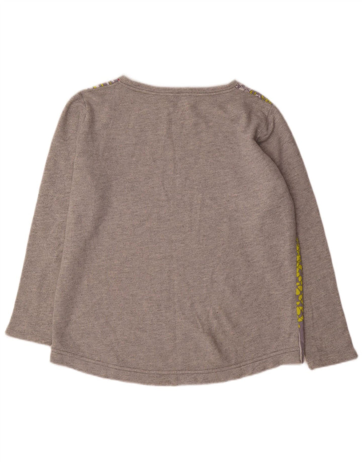 Cos Γυναικεία Φούτερ Jumper UK 14 Μεσαίου Γκρι γεωμετρικό βαμβάκι