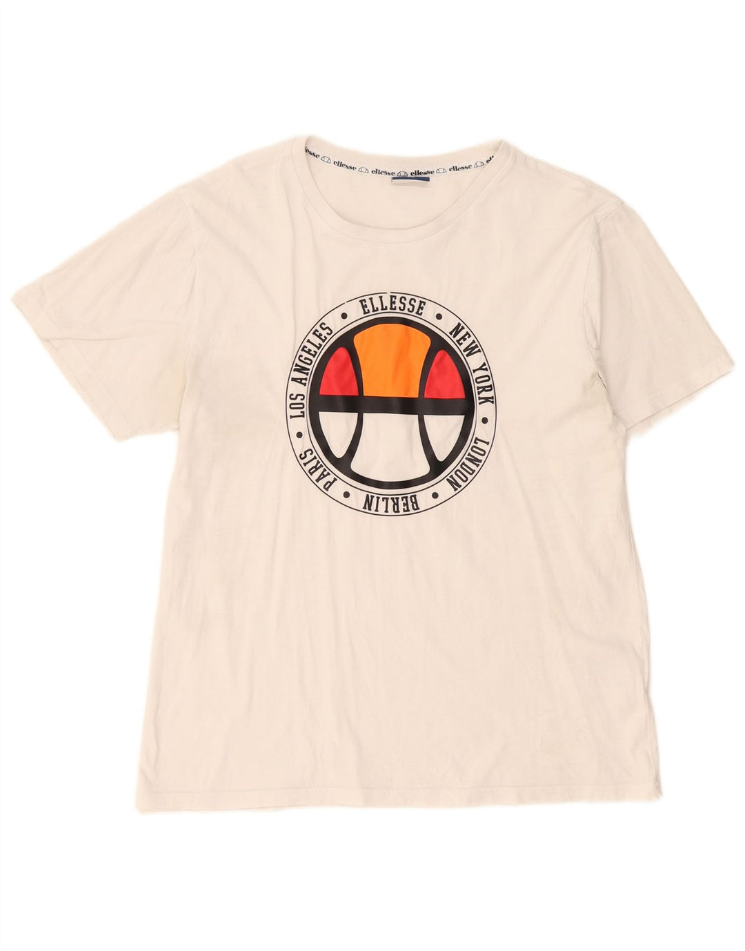 Ανδρικό γραφικό T-Shirt Ellesse Top XL Λευκό