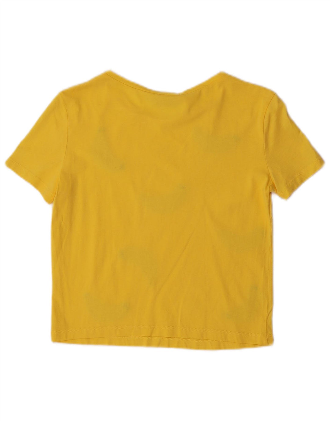 Zara Γυναικείο T-Shirt Top UK 10 Small Yellow