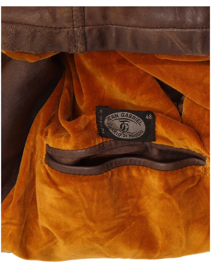 Jean Gabriel Γυναικείο Στρατιωτικό Δερμάτινο Μπουφάν IT 48 XL Καφέ