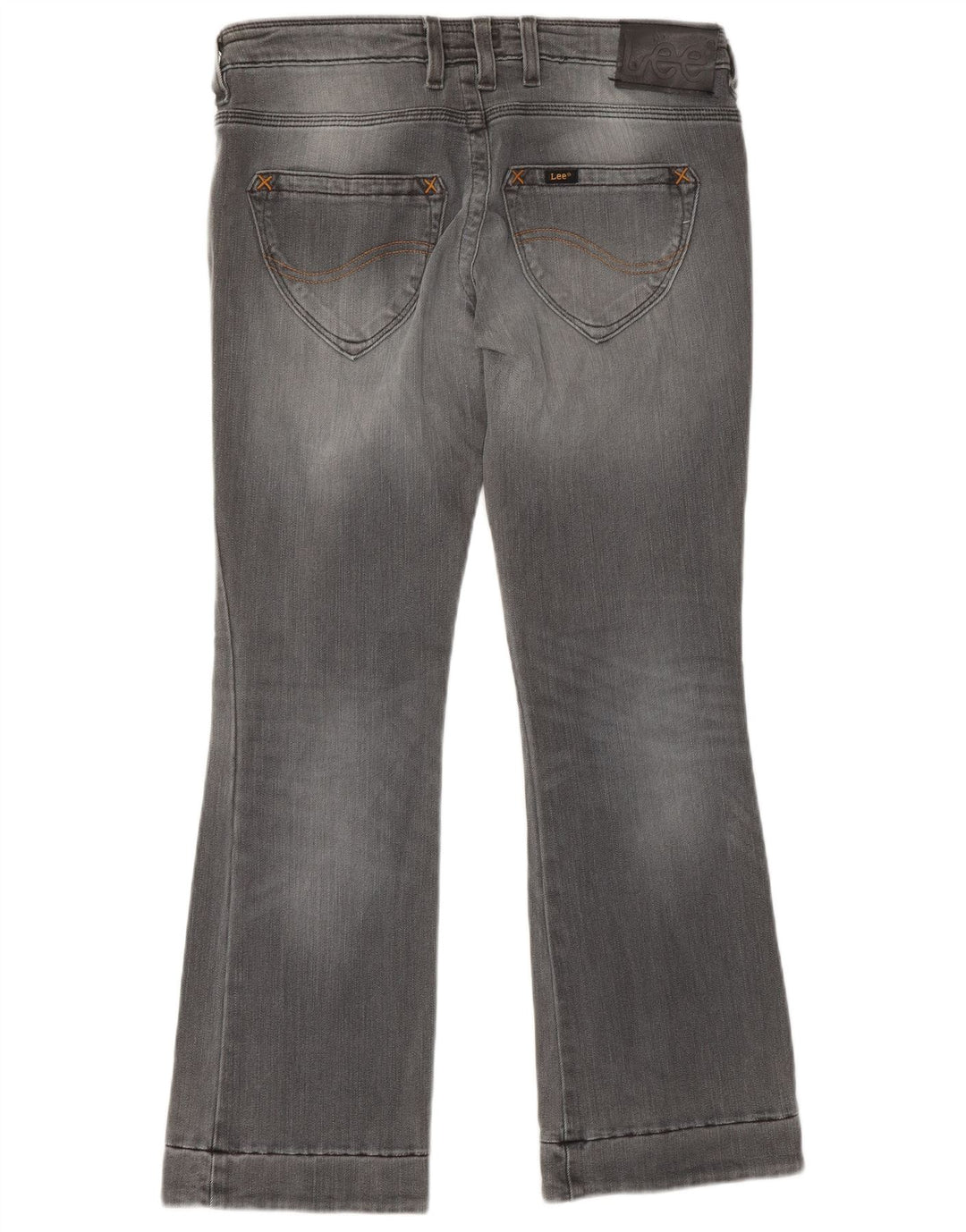 LEE Womens Bliss Crop Bootcut Jeans W29 L28 Γκρι βαμβακερό