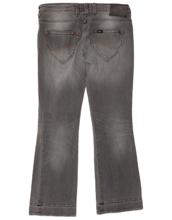LEE Womens Bliss Crop Bootcut Jeans W29 L28 Γκρι βαμβακερό
