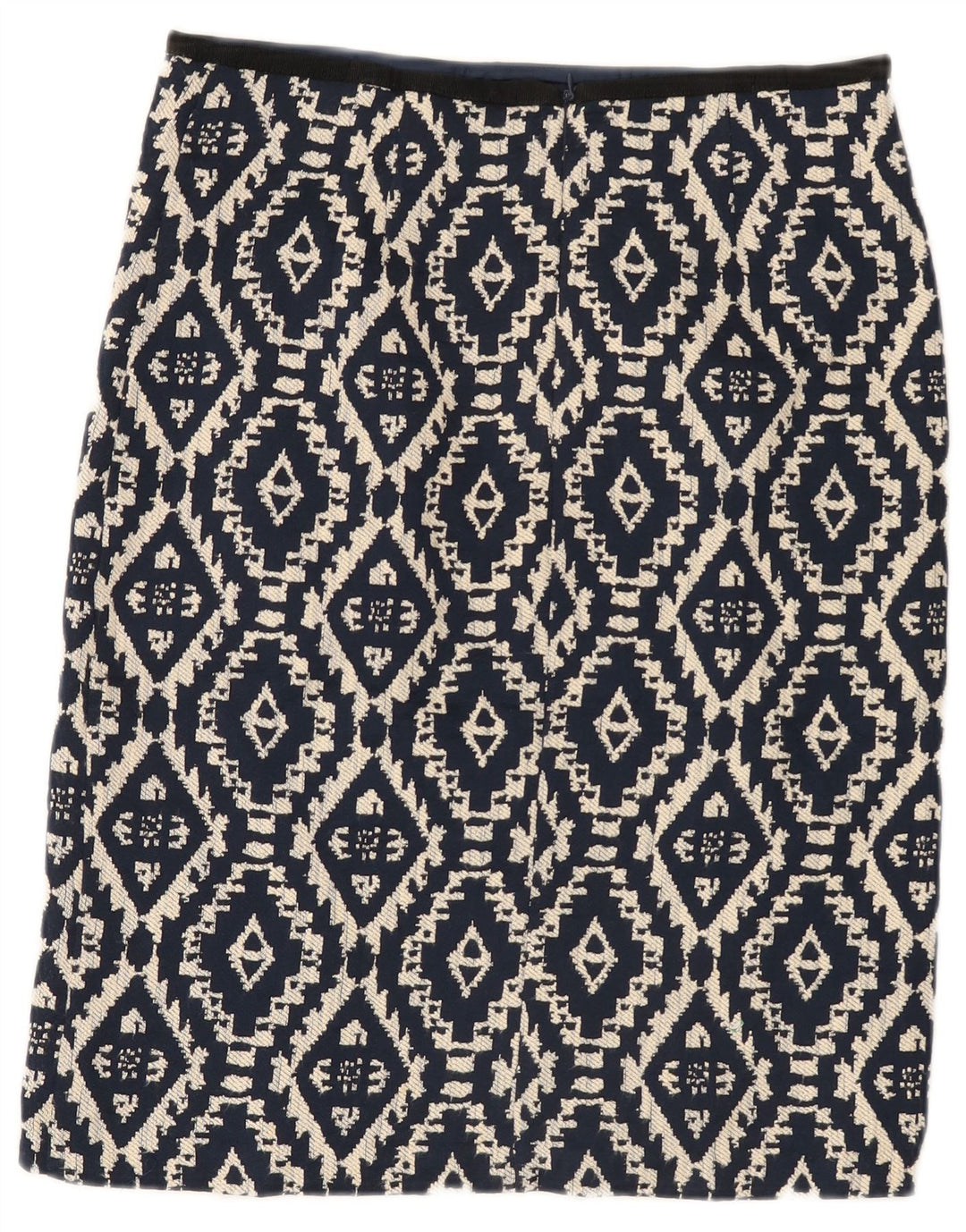 Marks & Spencer Γυναικεία ίσια φούστα UK 12 Medium 30 Navy Blue Geometric