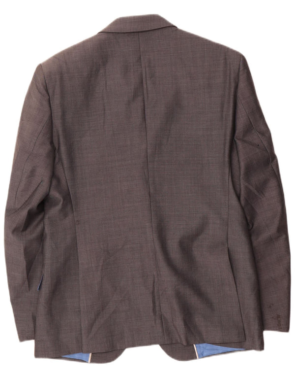 Marks & Spencer Ανδρικό σακάκι 2 κουμπιών UK 38 Medium Grey Wool