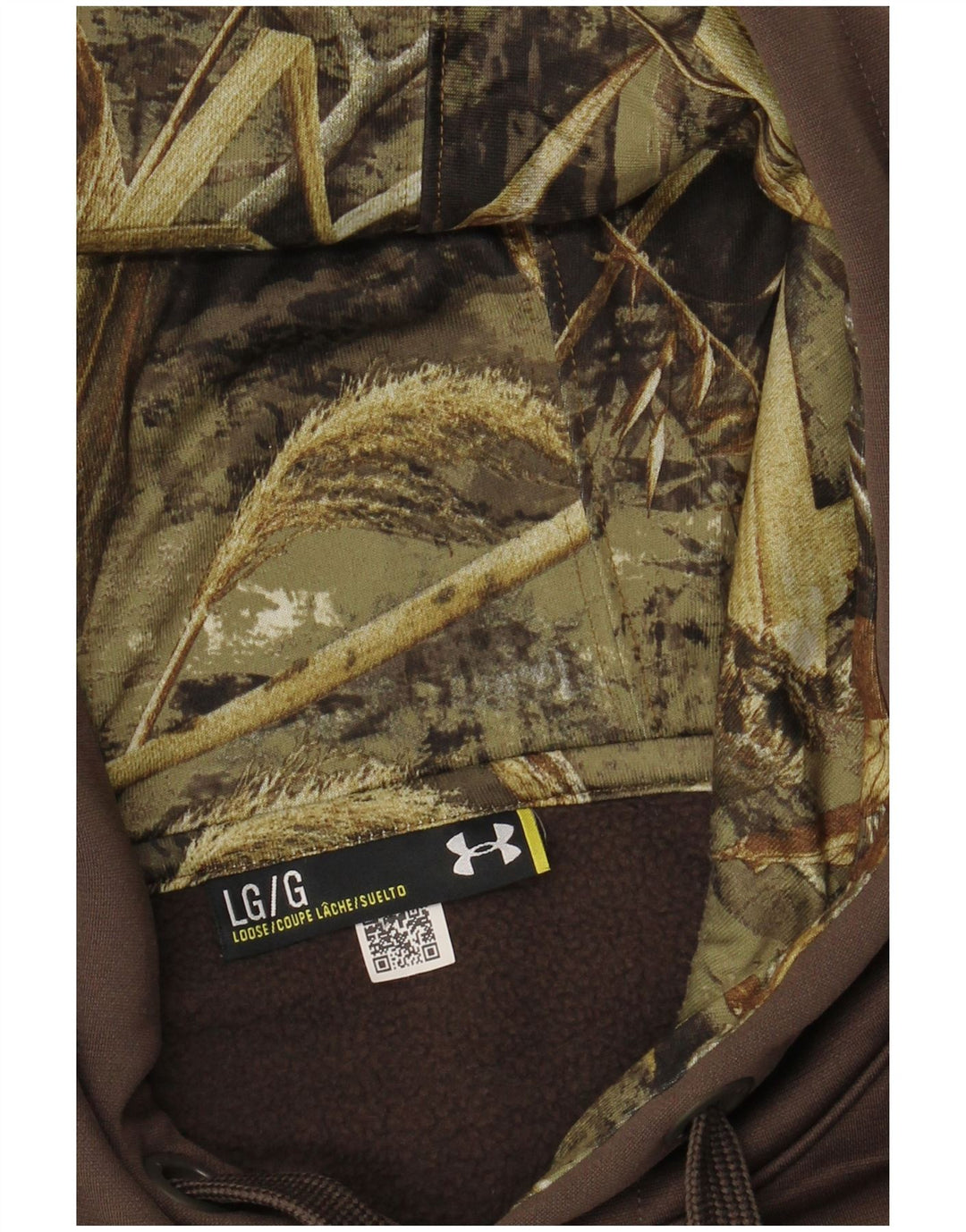 UNDER ARMOR Ανδρικό γραφικό με κουκούλα, μεγάλο χακί