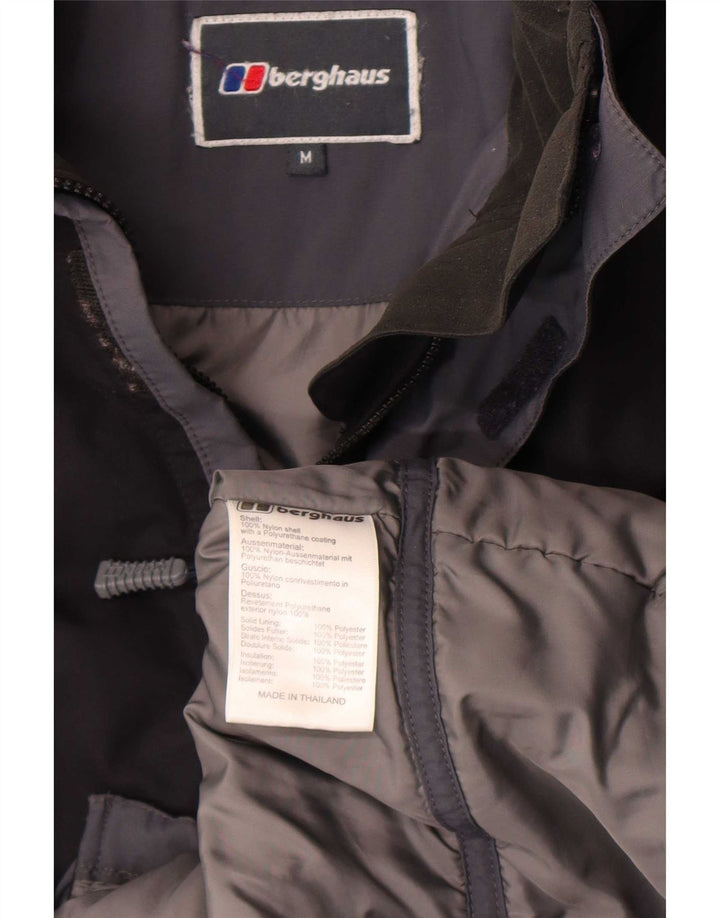 Ανδρικό μπουφάν βροχής με κουκούλα Berghaus UK 38 Medium Black Nylon