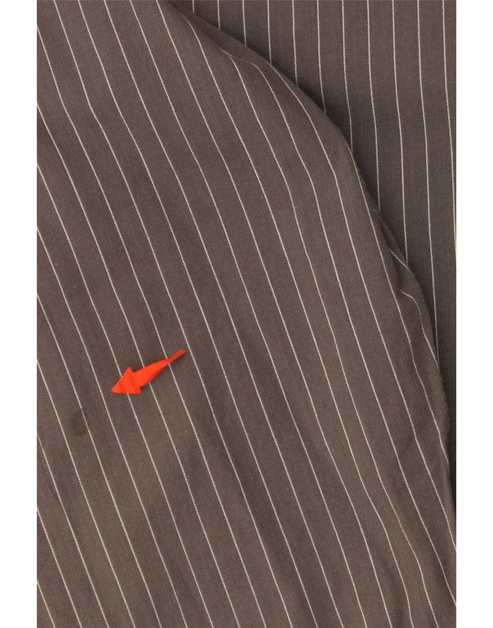 TOM TAILOR Ανδρικό πουκάμισο XL Γκρι βαμβακερό ριγέ