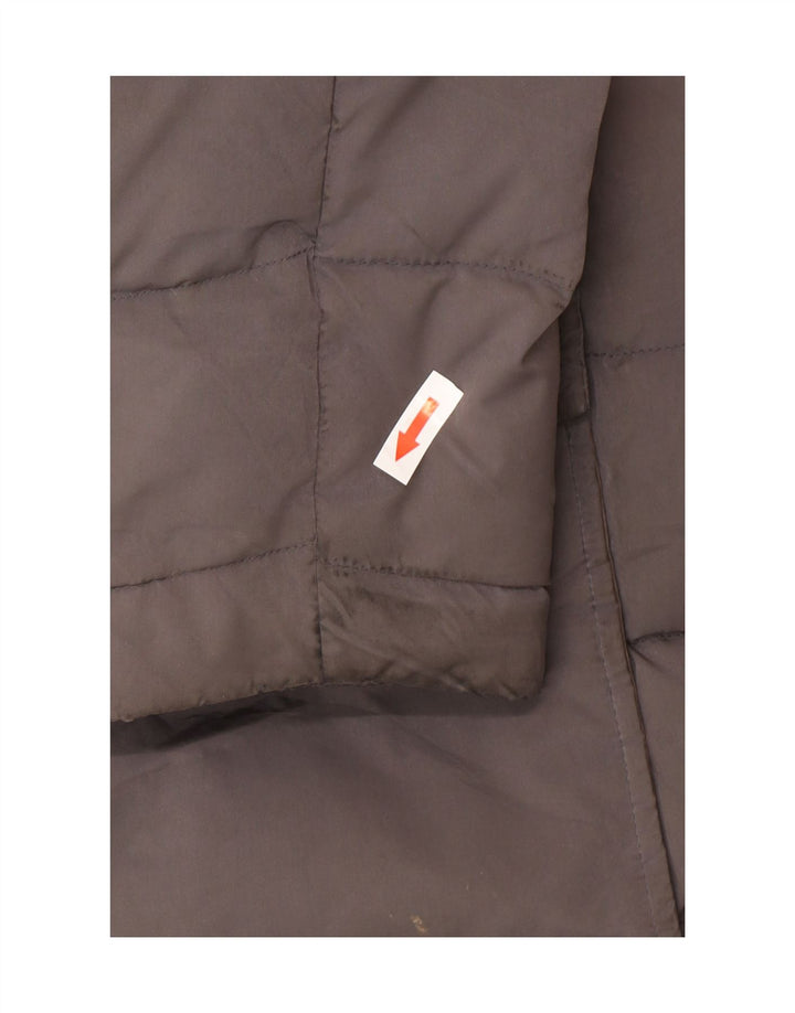 Massimo Dutti Γυναικείο παλτό με κουκούλα UK 40 Large Grey Polyester
