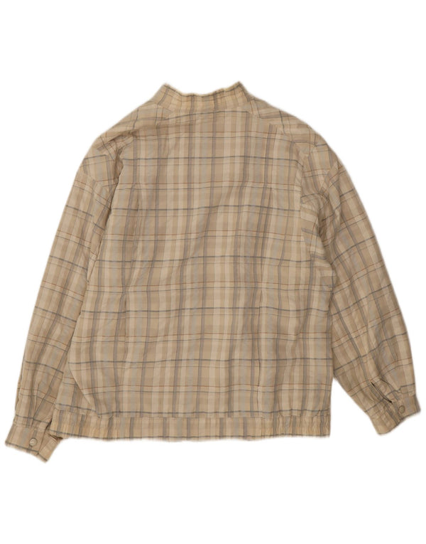 Wohrl Γυναικείο Bomber Jacket UK 16 Large Beige Check Cotton