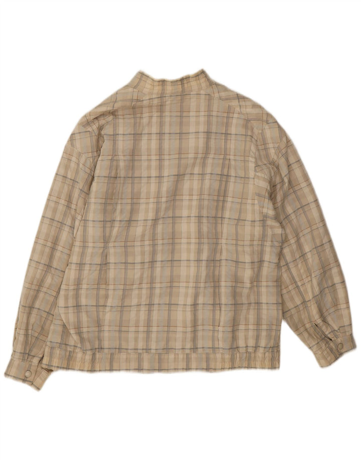 Wohrl Γυναικείο Bomber Jacket UK 16 Large Beige Check Cotton