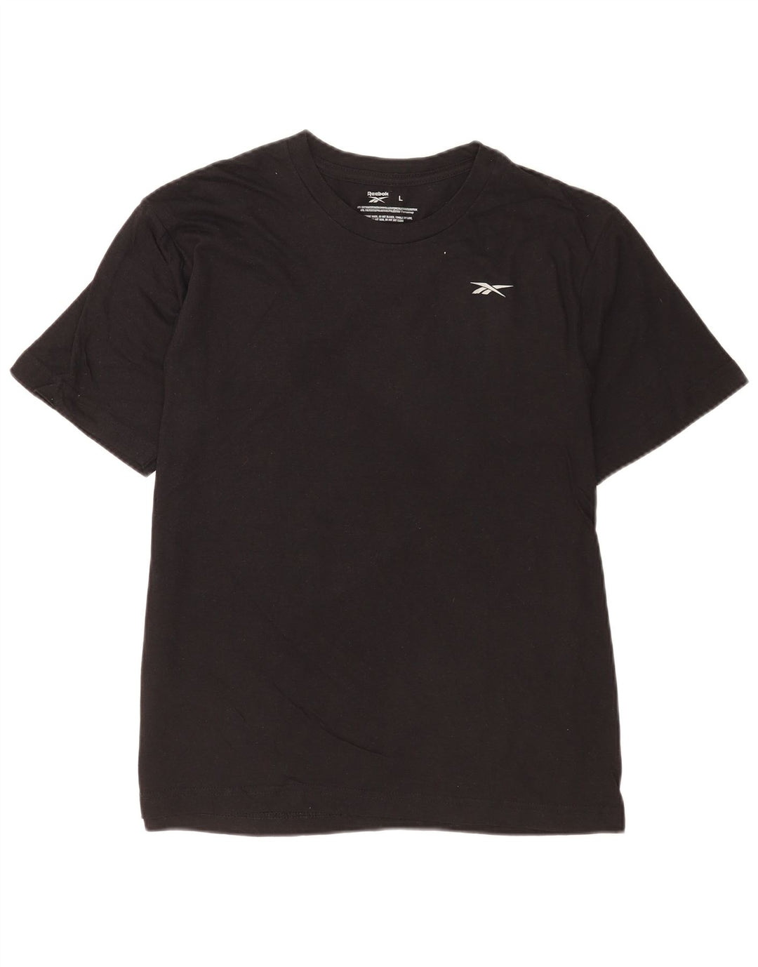 Ανδρικό T-Shirt Reebok Top μεγάλο μαύρο βαμβακερό