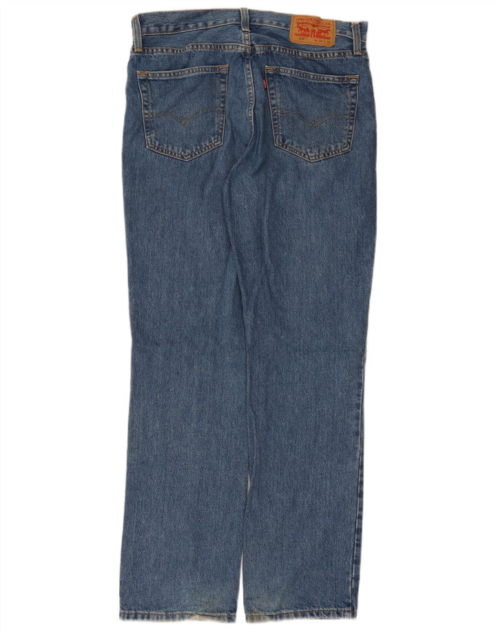 Levi's Mens 516 Straight Jeans W34 L32 Μπλε βαμβακερό