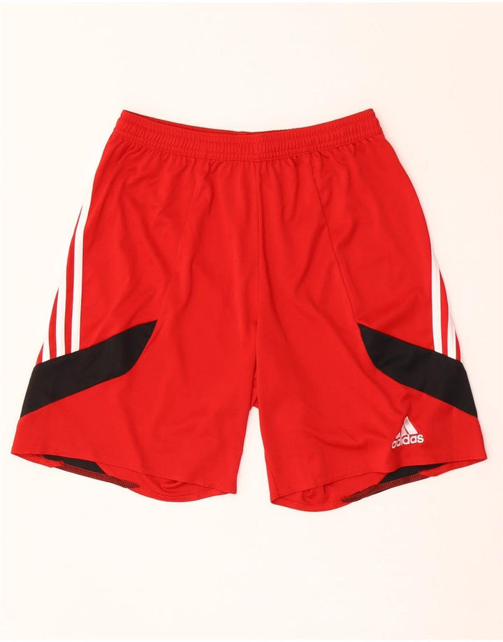 Ανδρικό σορτς Adidas Climalite Small Red Colourblock Πολυεστέρας
