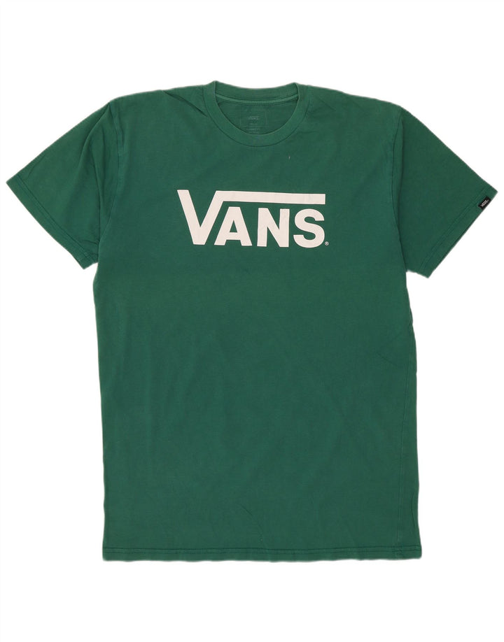 Γραφικό T-Shirt Ανδρικό VANS Classic Fit Top Μεσαίο πράσινο βαμβακερό