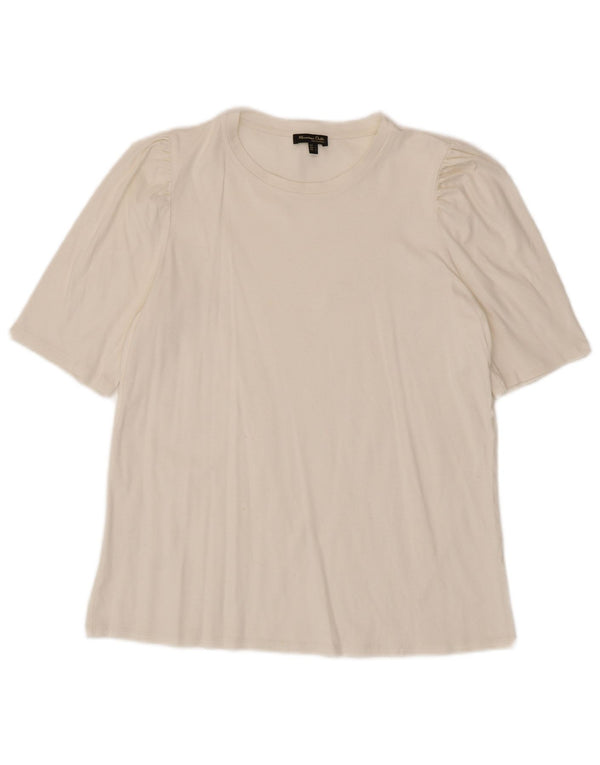Massimo Dutti Γυναικείο T-Shirt Top UK 14 Large White