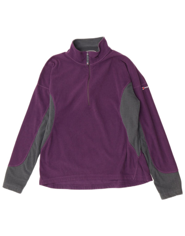 Γυναικείο φερμουάρ Berghaus Fleece Jumper UK 18 XL Purple Colourblock Sports