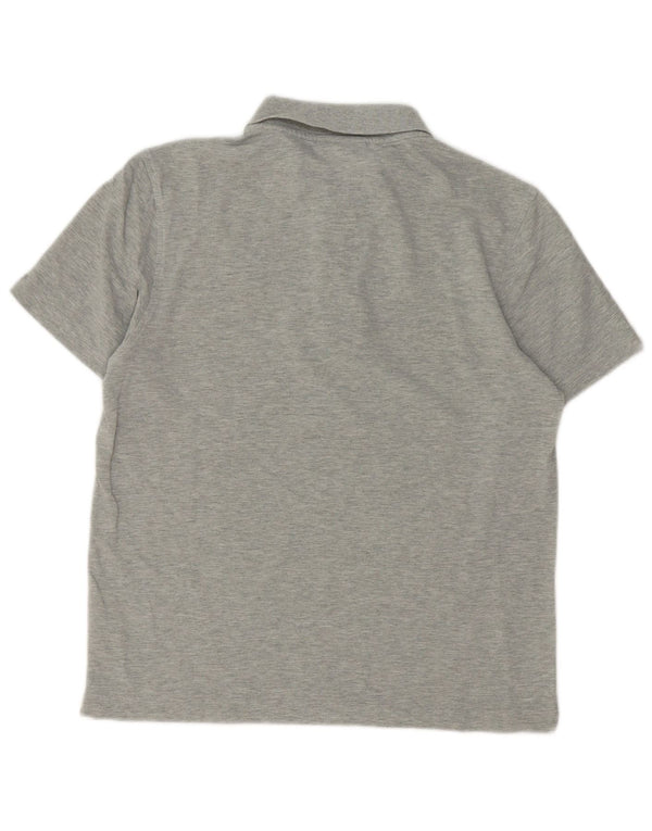 Ανδρικό πουκάμισο πόλο Lacoste, νούμερο 4, βαμβακερό μεσαίο γκρι