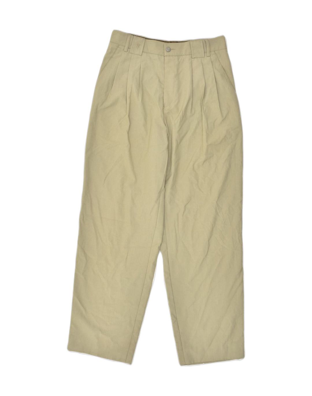 VINTAGE Womens High Waist Pegged Chino Trousers IT 46 Large W28 L27 Beige | Vintage Vintage | Thrift | Second-Hand Vintage | Used Clothing | Messina Hembry 