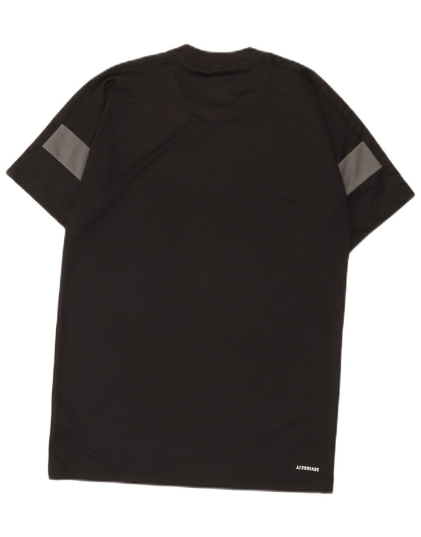 Adidas Ανδρικό T-Shirt Aeroready Top Small Black Colourblock Πολυεστέρας