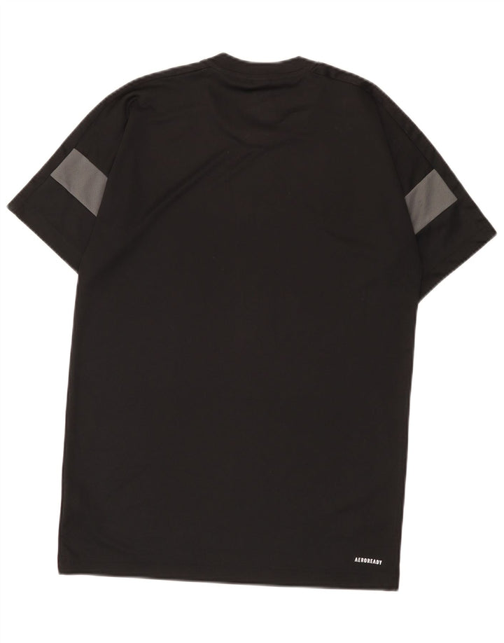 Adidas Ανδρικό T-Shirt Aeroready Top Small Black Colourblock Πολυεστέρας