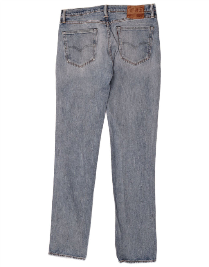 Levi's Womens 511 Slim Jeans W33 L34 Blue Cotton