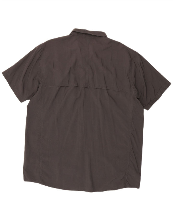 Ανδρικό κοντομάνικο πουκάμισο North Face 2XL γκρι νάιλον