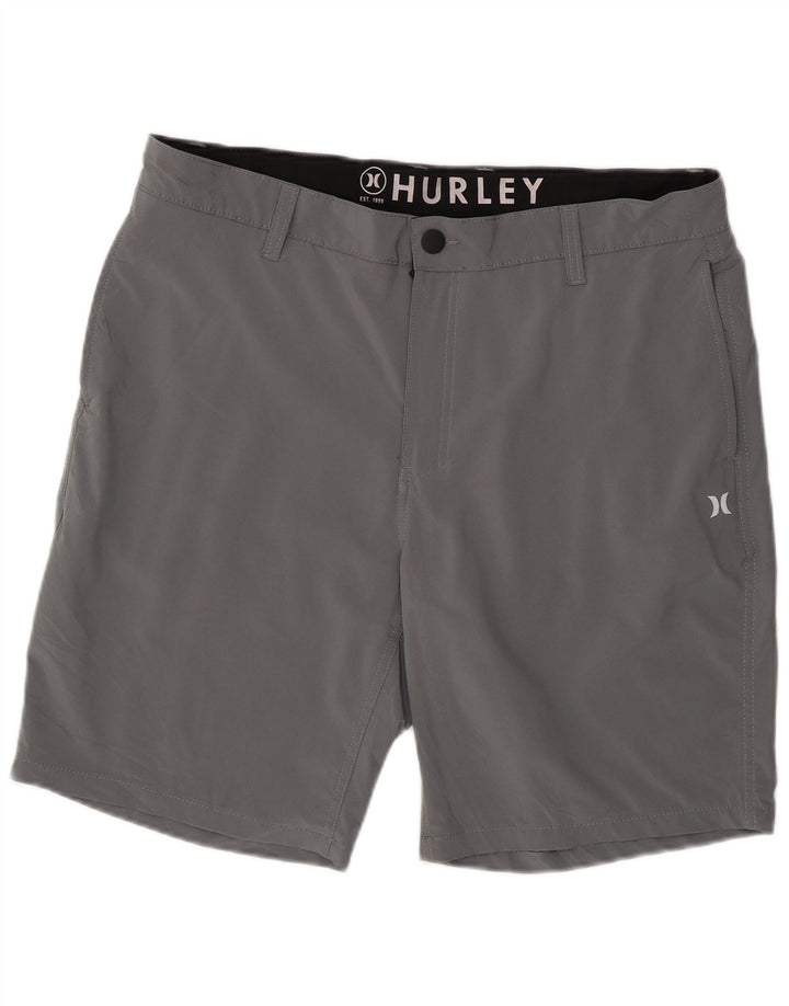 Ανδρικό σορτς chino Hurley W36 μεγάλο γκρι πολυεστέρα