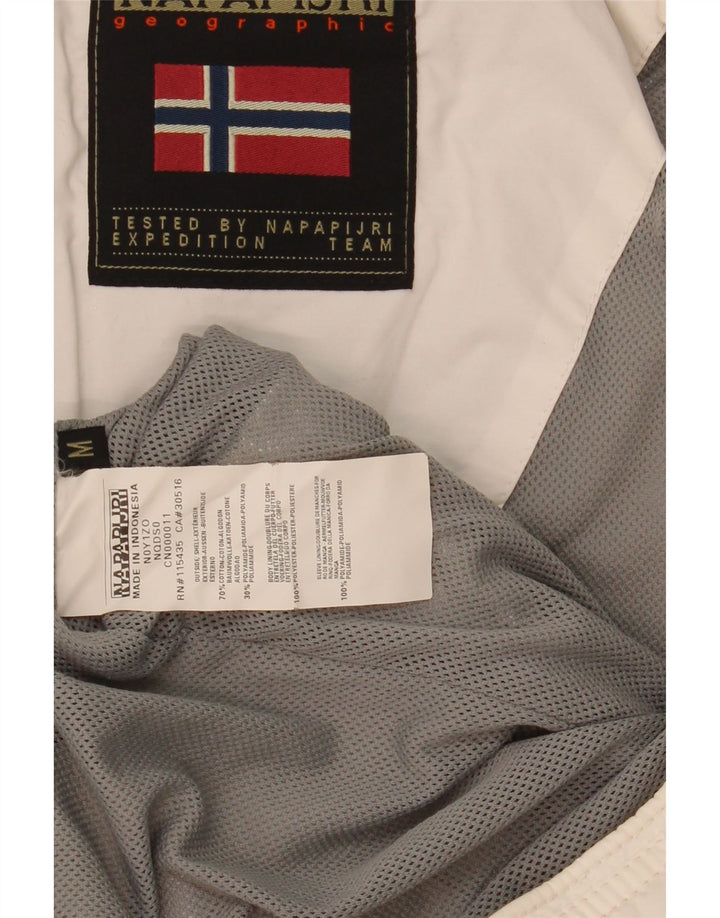 NAPAPIJRI Ανδρικό Bomber Jacket UK 38 Medium White Cotton