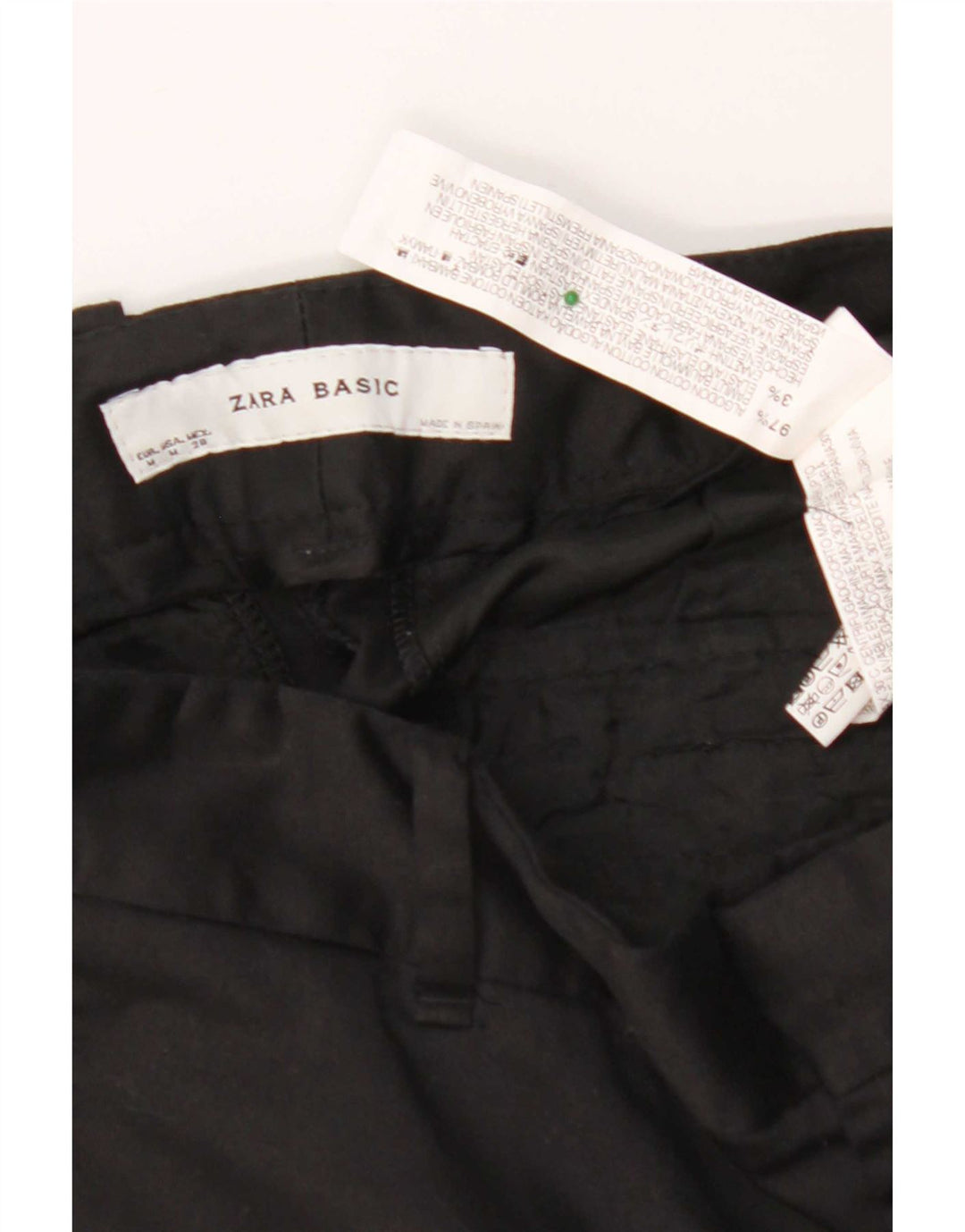 Zara Γυναικείο Σορτς Chino Μεσαίο W28 μαύρο βαμβακερό