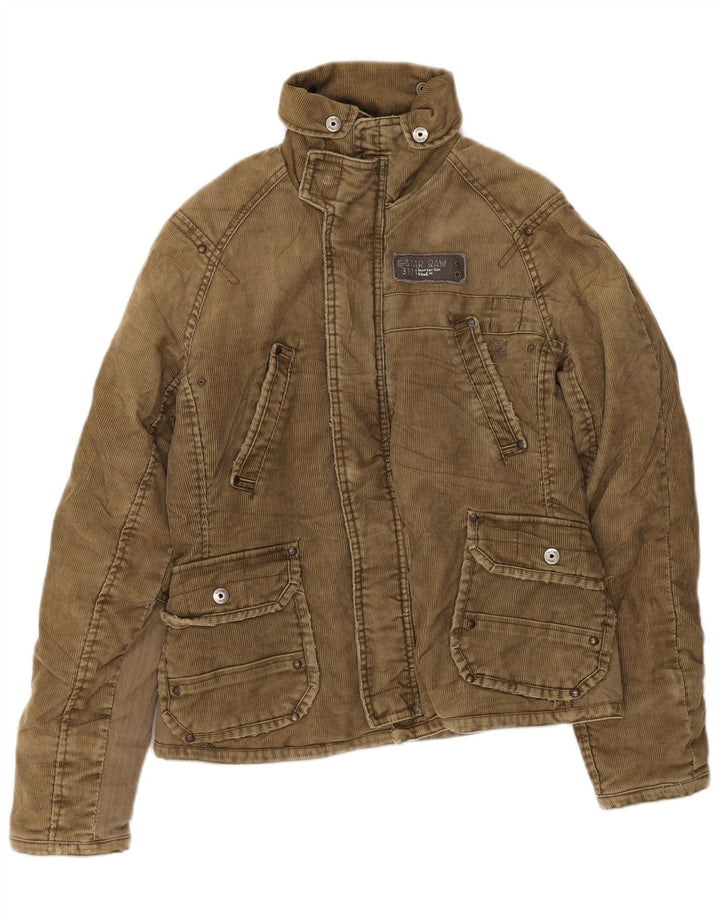 Ανδρικό κοτλέ μπουφάν G-Star UK 36 Small Khaki Polyester